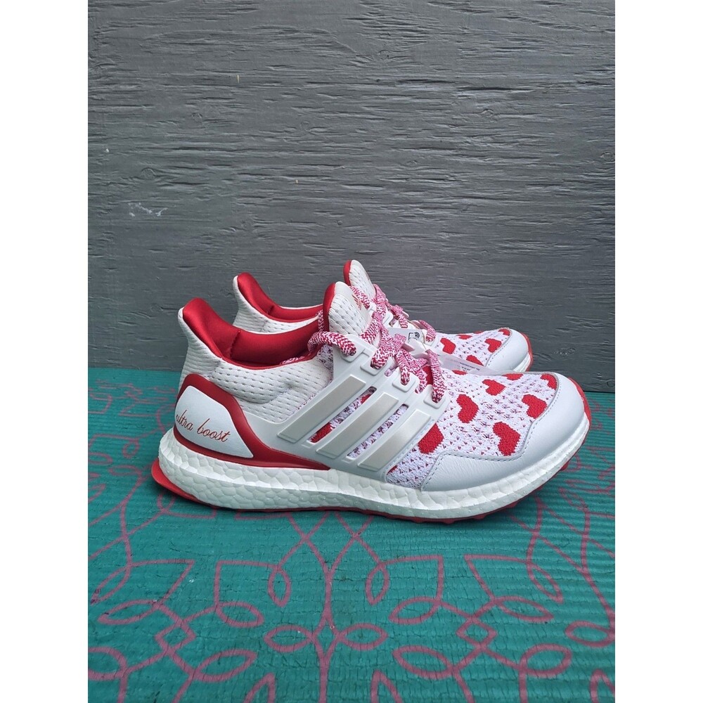 Adidas Ultra Boost 1.0 NBY White 'Valentine’s Day' Womens Shoes JR5845 Size 6 - Picture 4 of 10